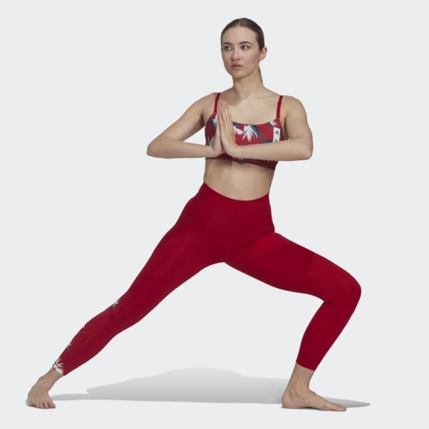 Legging Adidas Thebe Magugu Studio 7/8 Rouge