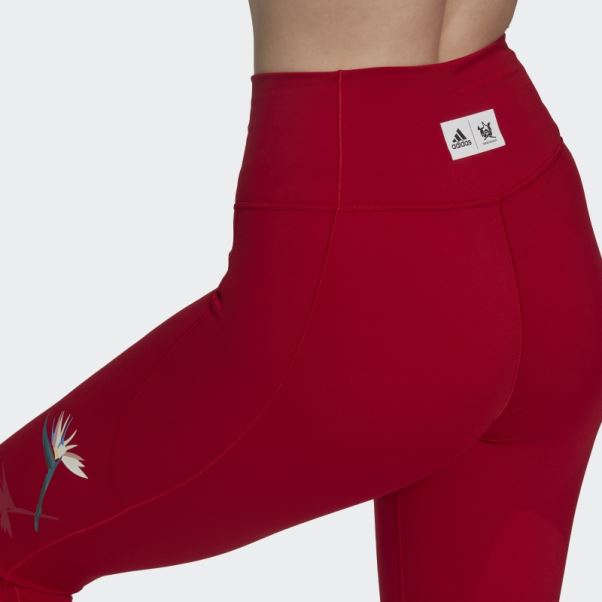 Legging Adidas Thebe Magugu Studio 7/8 Rouge