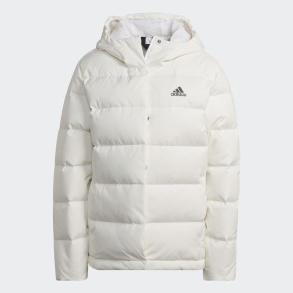 Doudoune à Capuche Adidas Helionic Blanche