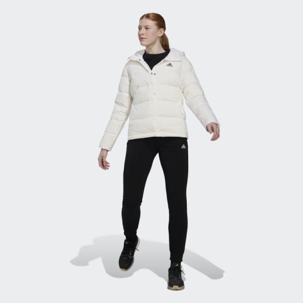 Doudoune à Capuche Adidas Helionic Blanche