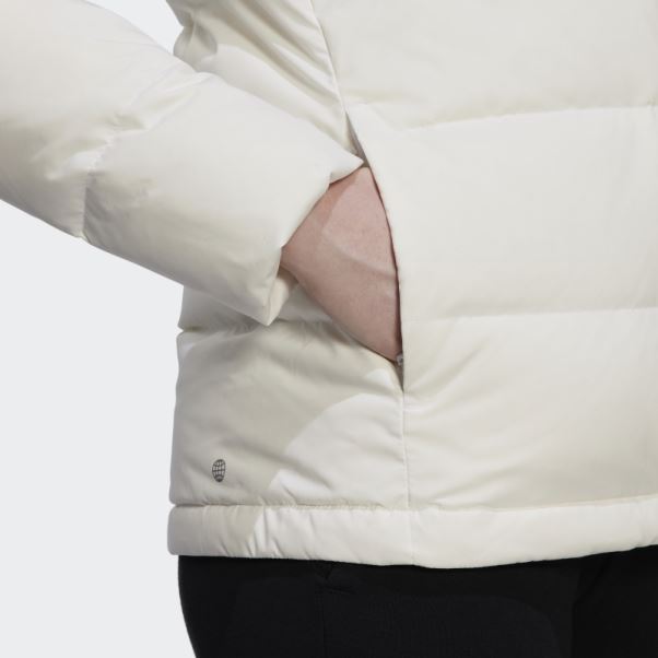 Doudoune à Capuche Adidas Helionic Blanche
