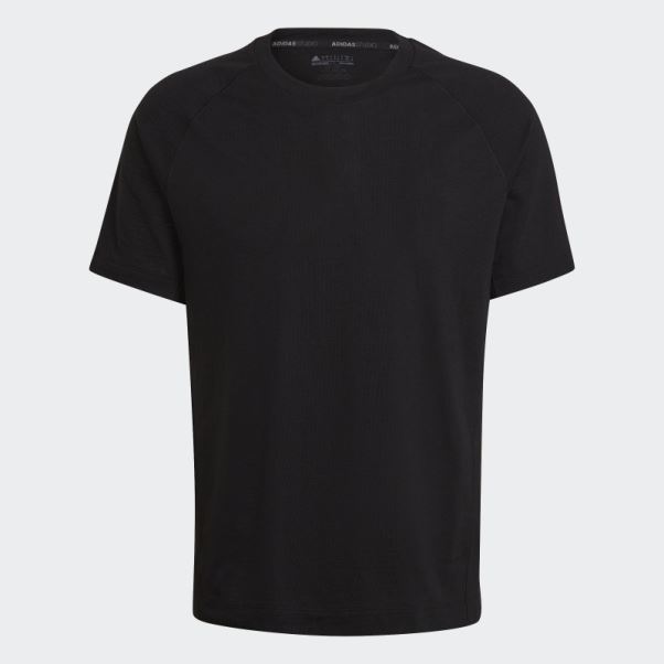 T-shirt D'entraînement De Yoga Adidas Noir Fashion
