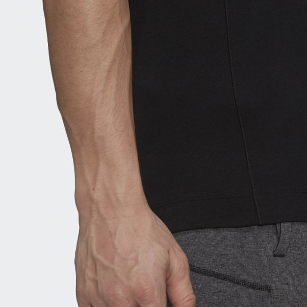 T-shirt D'entraînement De Yoga Adidas Noir Fashion