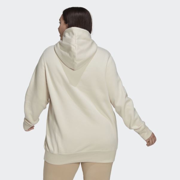Sweat à Capuche Adidas Adicolor Essentials Blanc (grande Taille)