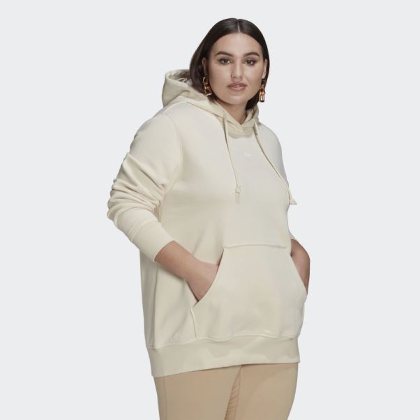 Sweat à Capuche Adidas Adicolor Essentials Blanc (grande Taille)
