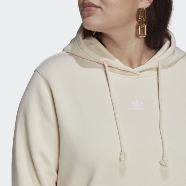 Sweat à Capuche Adidas Adicolor Essentials Blanc (grande Taille)