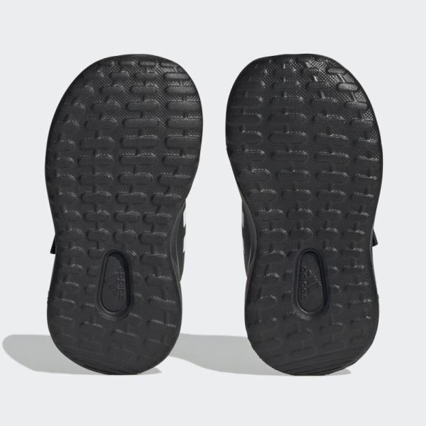 Adidas X Disney Fortarun 2.0 Mickey Cloudfoam Elastic Lace Top Strap Chaussures Noir Fashion