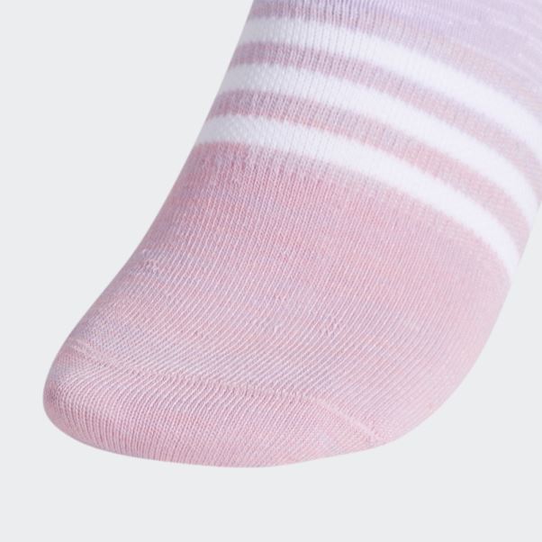 Chaussettes Invisibles Adidas Superlite Multi Space Dye Blanches 6 Paires