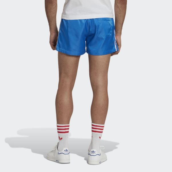 Adidas Short Tissé Bleu