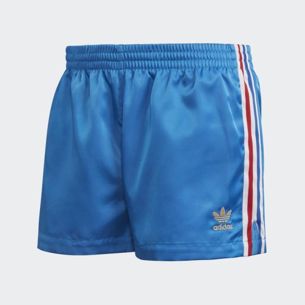 Adidas Short Tissé Bleu