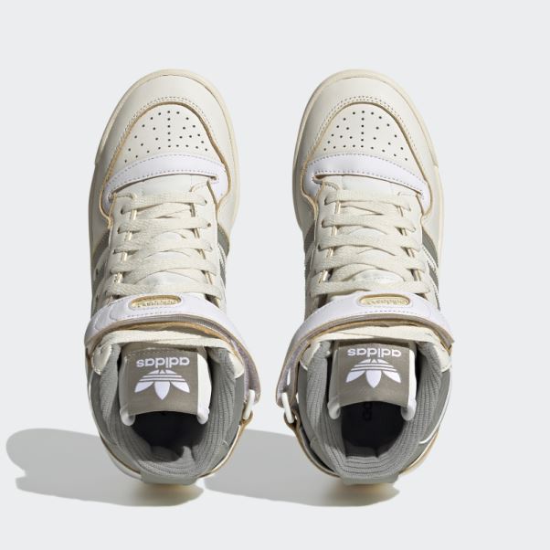 Forum 84 Hi Chaussures Adidas Blanc