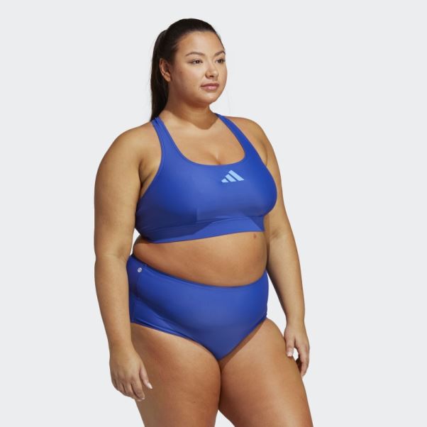 Haut De Bikini Adidas Sporty Bleu (grande Taille)