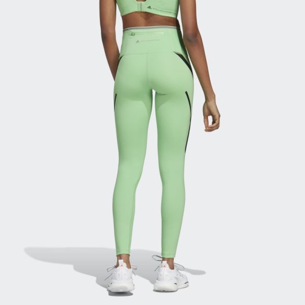 Adidas By Stella Mccartney Truepace Running Legging Vert Flash
