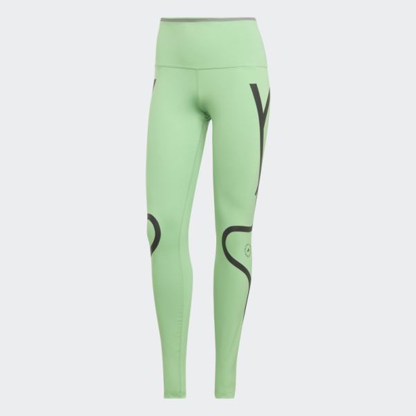 Adidas By Stella Mccartney Truepace Running Legging Vert Flash