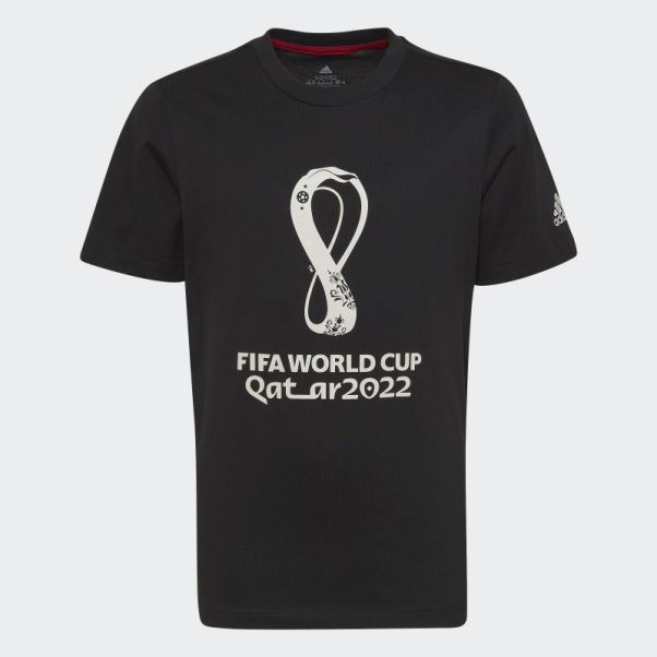 Adidas Coupe Du Monde Fifa 2022 Emblème Officiel Tee Noir