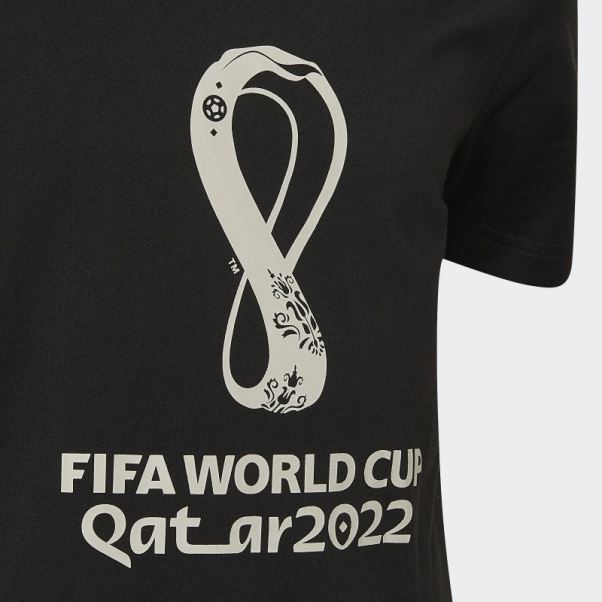 Adidas Coupe Du Monde Fifa 2022 Emblème Officiel Tee Noir