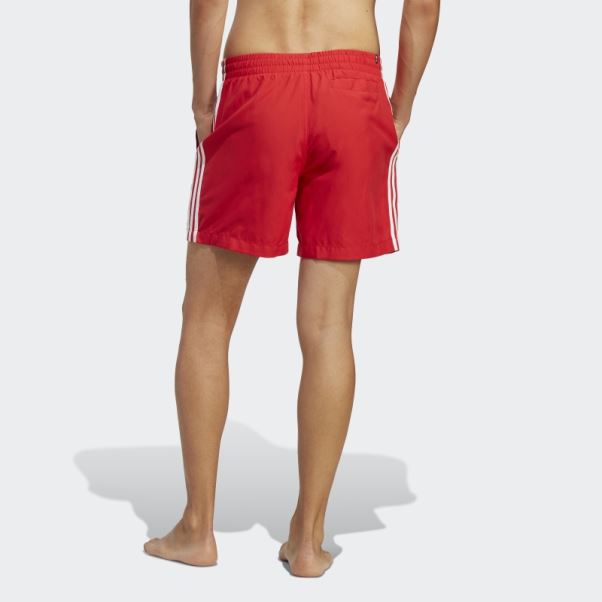 Short De Bain à 3 Bandes Adicolor Originals Scarlet Adidas