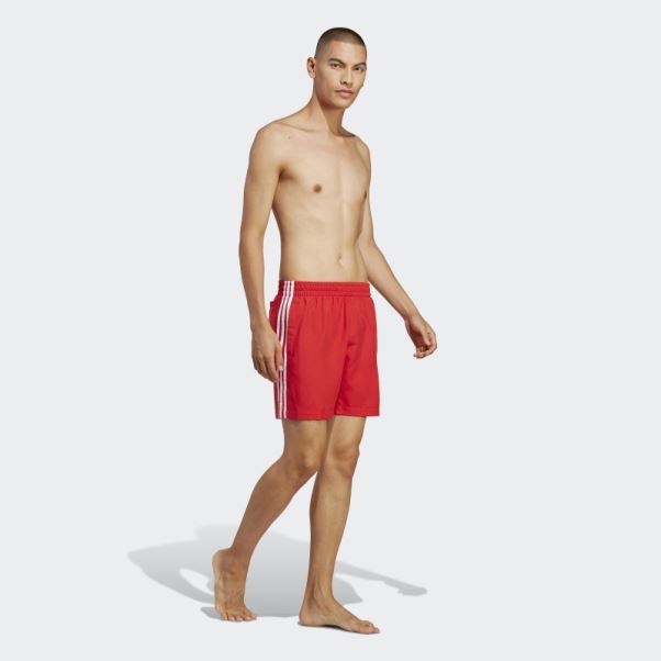 Short De Bain à 3 Bandes Adicolor Originals Scarlet Adidas