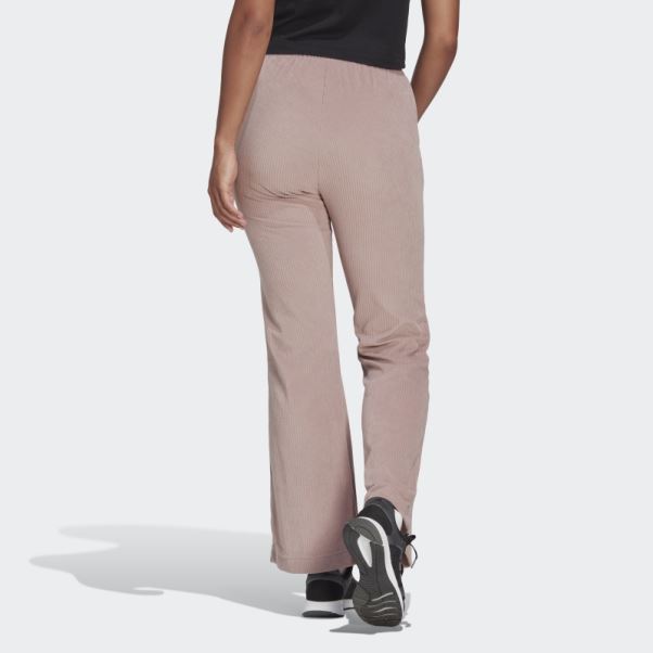 Pantalon évasé En Velours Côtelé Adidas Violet Hyperglam Fashion
