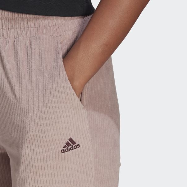 Pantalon évasé En Velours Côtelé Adidas Violet Hyperglam Fashion