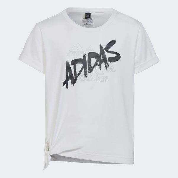 T-shirt Noué De Danse Adidas Blanc