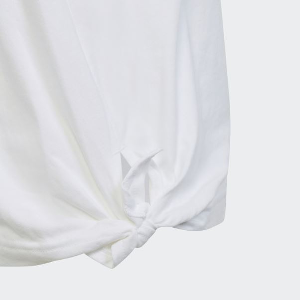 T-shirt Noué De Danse Adidas Blanc