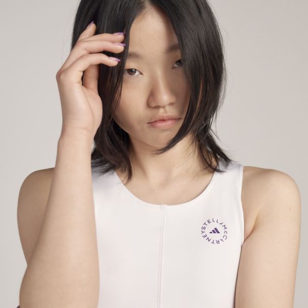 Adidas By Stella Mccartney Truepurpose Training Crop Top Blanc Chaud