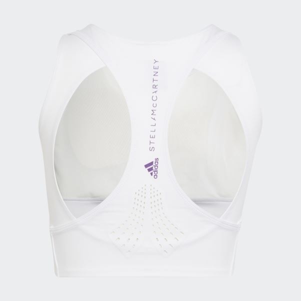 Adidas By Stella Mccartney Truepurpose Training Crop Top Blanc Chaud