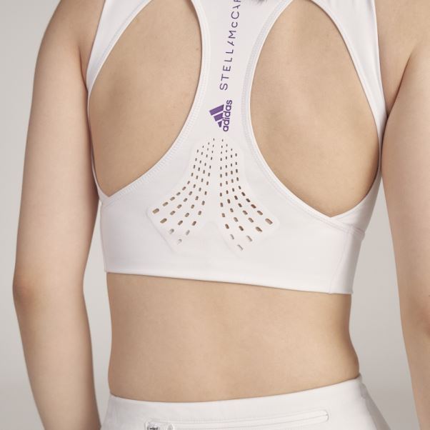 Adidas By Stella Mccartney Truepurpose Training Crop Top Blanc Chaud