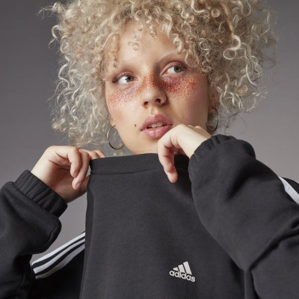 Sweat Ras Du Cou Adidas Hyperglam Noir