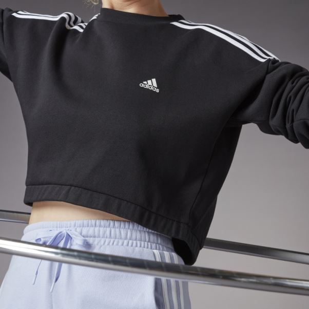 Sweat Ras Du Cou Adidas Hyperglam Noir