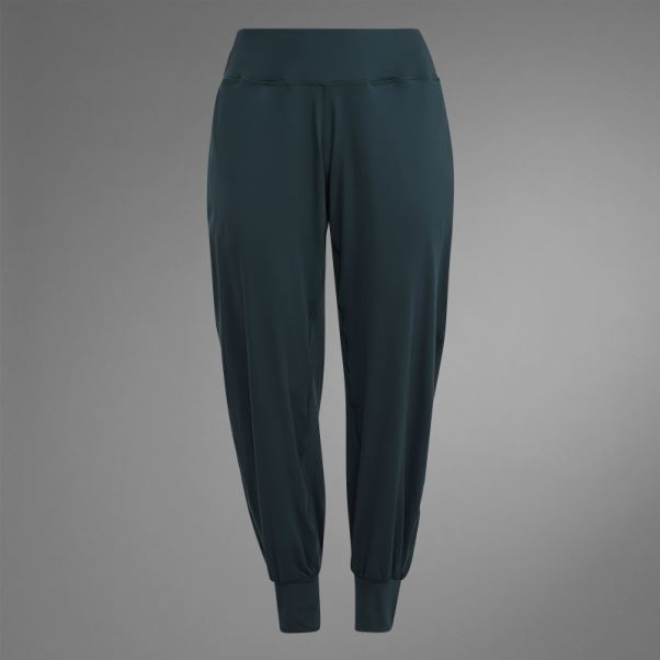 Pantalon De Yoga Adidas Authentique Balance Vert (grande Taille)