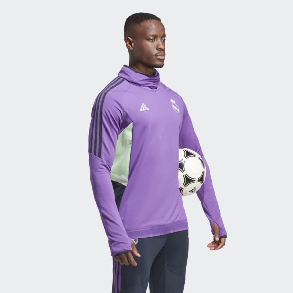 Adidas Real Madrid Condivo 22 Pro Training Top Violet