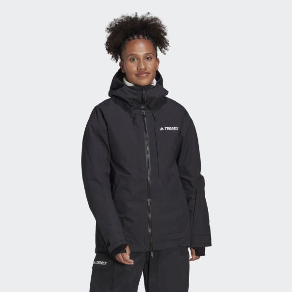 Veste De Snow En Nylon Post-consommation Terrex 3 Couches Adidas Noir