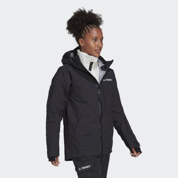 Veste De Snow En Nylon Post-consommation Terrex 3 Couches Adidas Noir