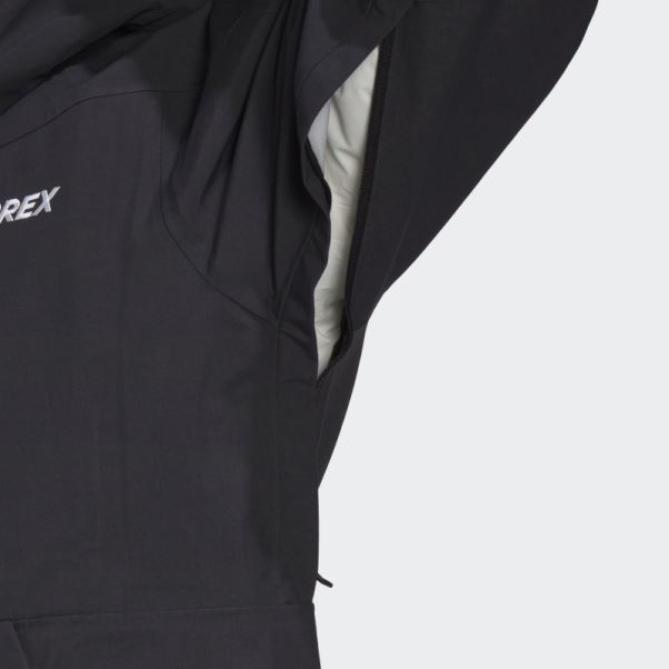 Veste De Snow En Nylon Post-consommation Terrex 3 Couches Adidas Noir