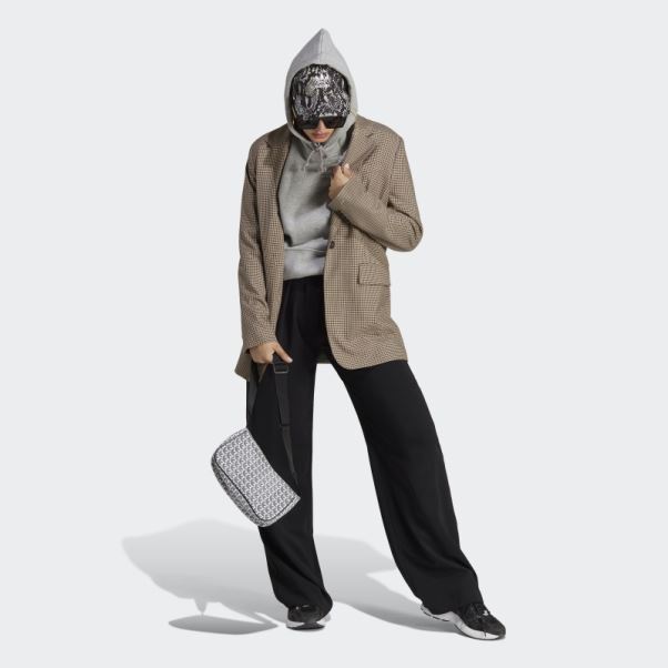 Sweat à Capuche Adidas Adicolor Essentials Polaire Gris Moyen