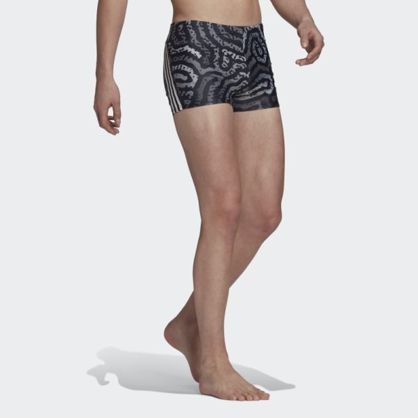 Color Maze Boxer De Bain Adidas Noir