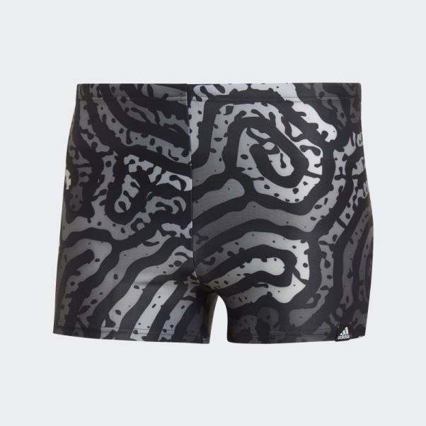 Color Maze Boxer De Bain Adidas Noir