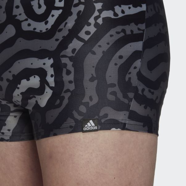 Color Maze Boxer De Bain Adidas Noir