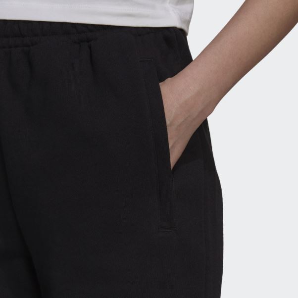 Pantalon De Survêtement à Revers Avec Graphique Trèfle Noir Adidas