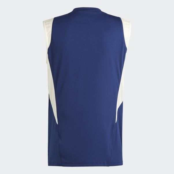 Maillot Sans Manches Adidas Italy Tiro 23 Bleu Foncé