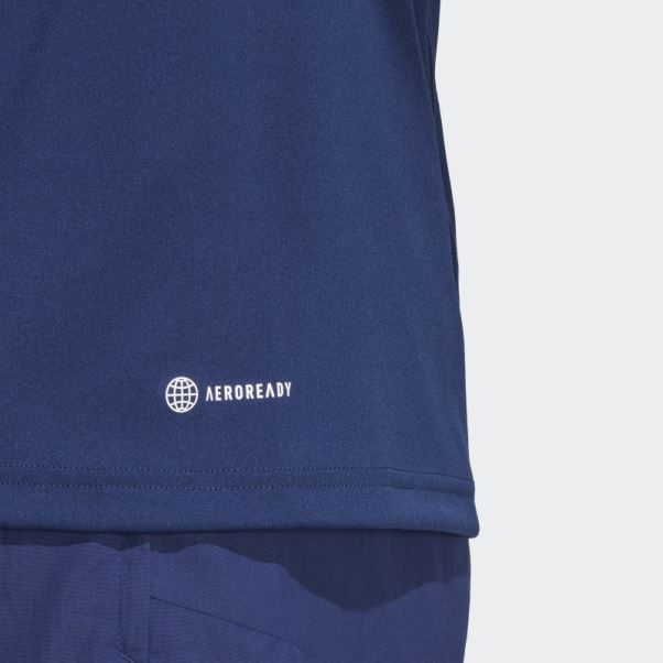 Maillot Sans Manches Adidas Italy Tiro 23 Bleu Foncé