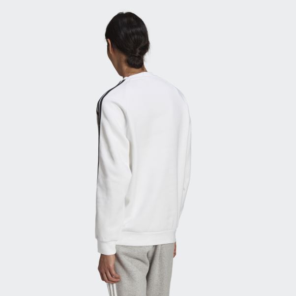 Sweat Adicolor Classics 3-stripes Crew Blanc Adidas