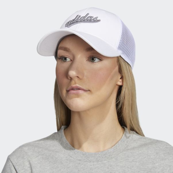 Casquette Trucker En Filet Adidas Blanche