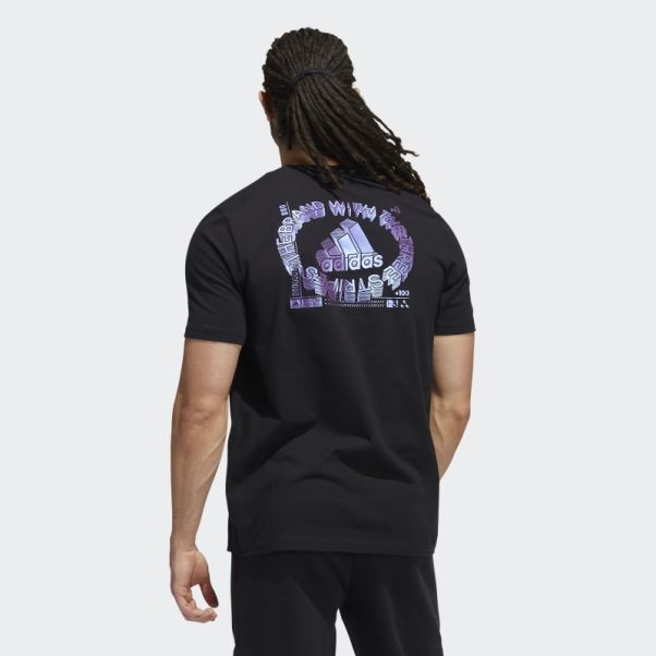 T-shirt Graphique De Jeu à Changement De Couleur Adidas Noir