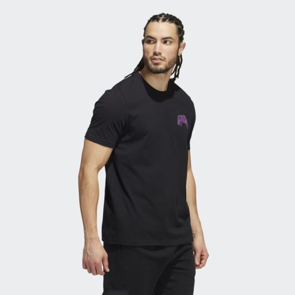 T-shirt Graphique De Jeu à Changement De Couleur Adidas Noir