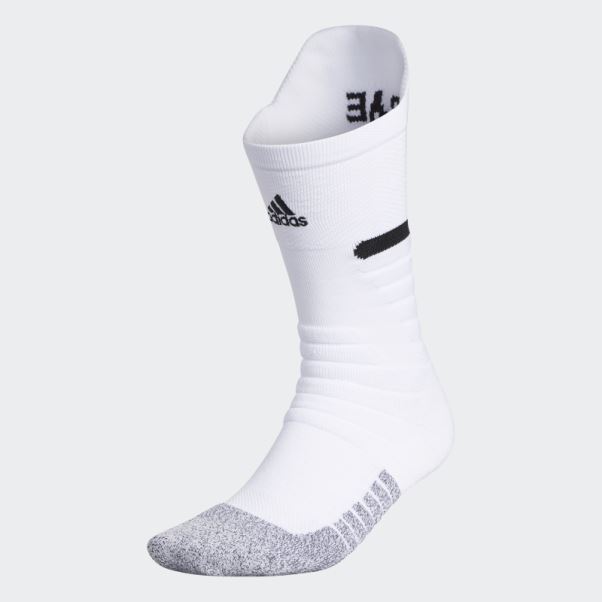 Chaussettes Mi-mollet Matelassées Adidas Adizero Football Blanches