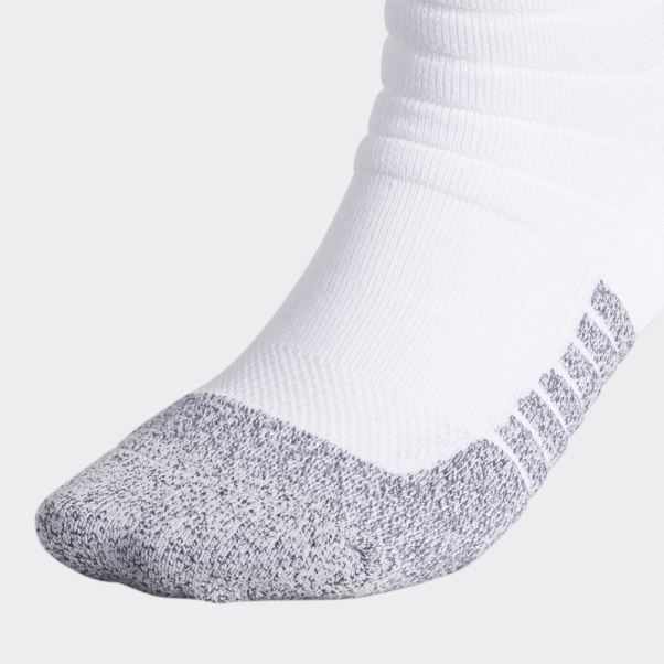Chaussettes Mi-mollet Matelassées Adidas Adizero Football Blanches