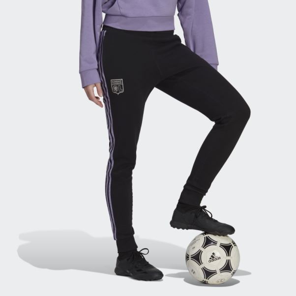 Pantalon De Survêtement Sweat Olympique Lyonnais Adidas Noir